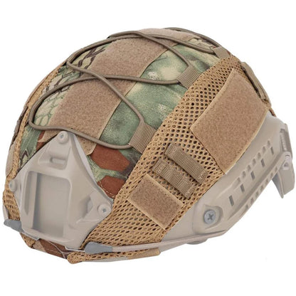 Tactical Helmet Cover 500D for Fast Helmet Multi-Camo Helmet Cover for Airsoft HelmetMilitary Paintball Hunting Shooting Gear