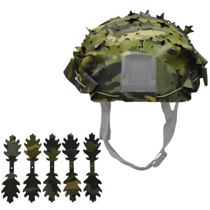 Helmet Camouflage Cover Leaves