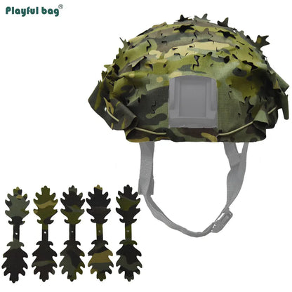 FAST Tactical Helmet Camouflage Cover Outdoor Cosplay CAMO Cloth Hunting Helmet Protective Shelter Laser Cutting NA57