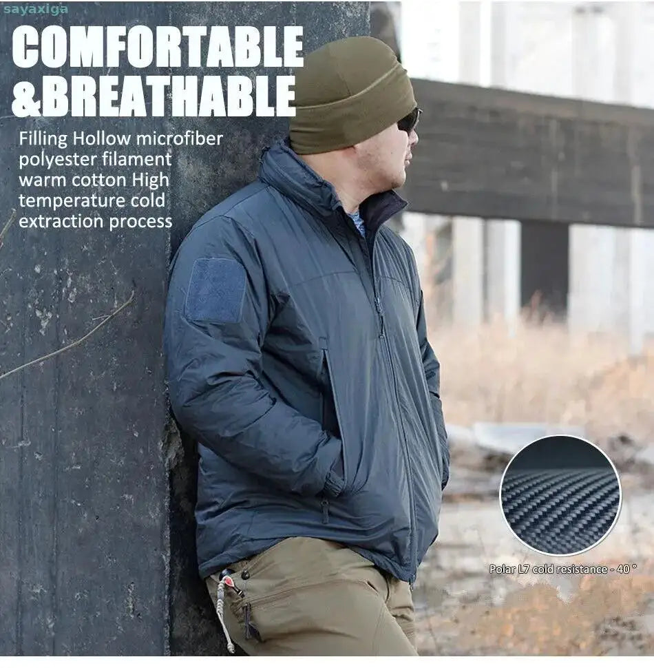 Level 7 Winter Jacket Military Tactical Down Jackets For Men Winter Warm Waterproof Windbreakers Hunting Hiking Parkas Coat Army