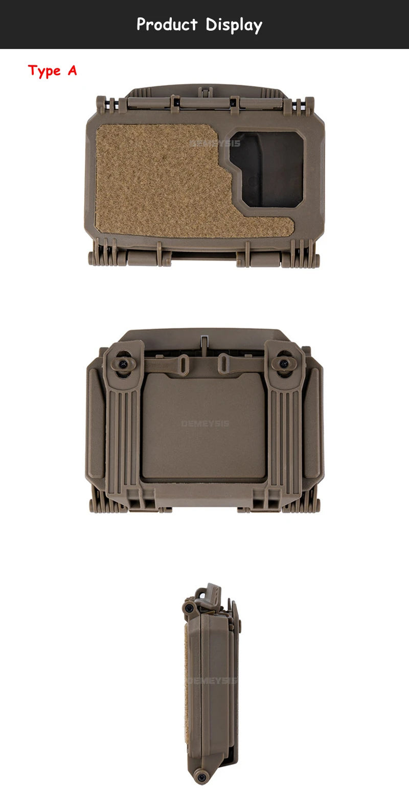 Tactical MOLLE Phone Storage Box Hunting Vests Plate Carrier Phone Holder Navigation Board Airsoft Shooting Admin Panel Board