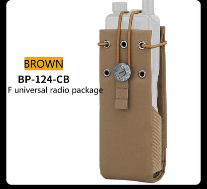 Multi functional Molle Radio Walkie Talkie Pouch Waist Bag For MPU5 PRC163 152 148 Interphone Holster Outdoor Vest Accessories