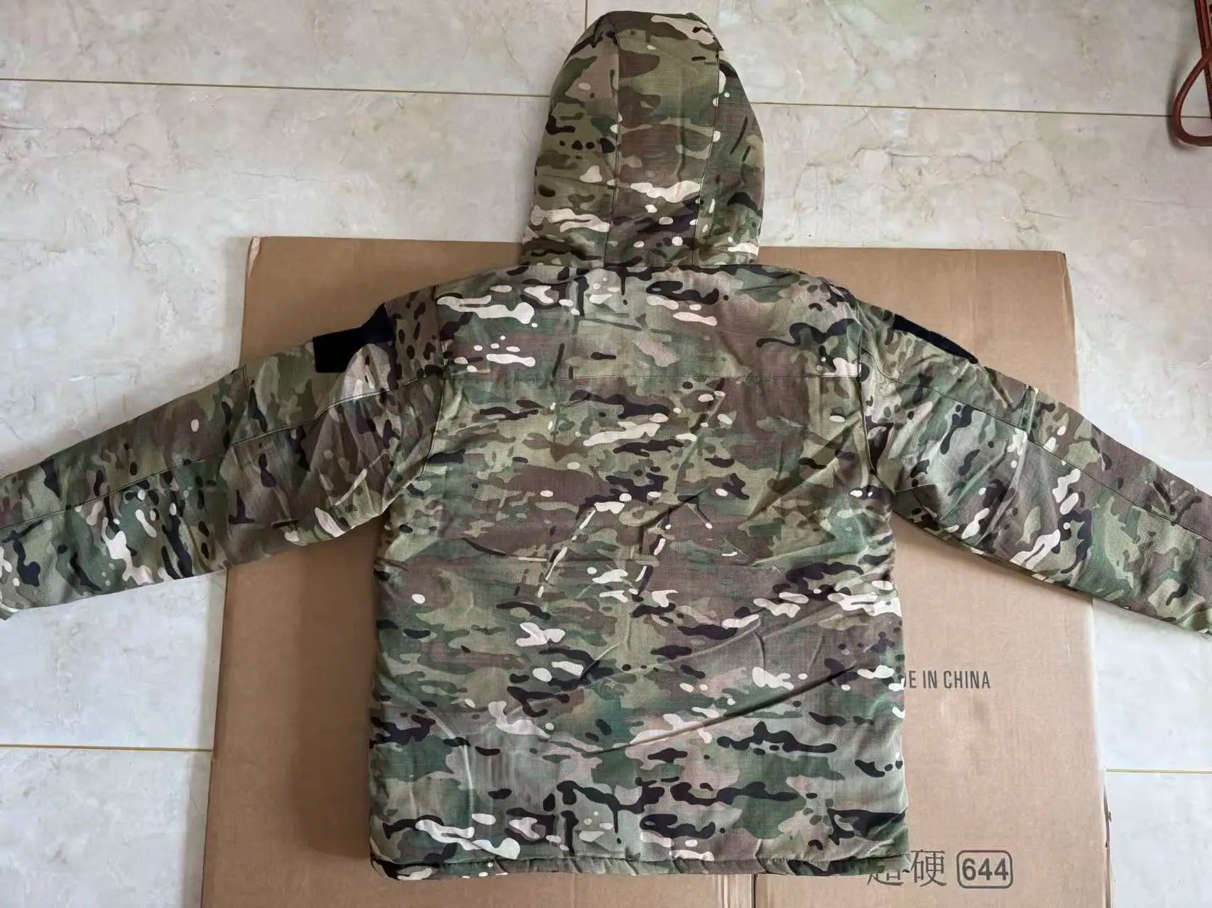 Winter Men's Tactical Camouflage Cotton-Padded Jacket Warm Windproof Military Parka Rip-Resistant Outdoor Combat Coat Hunting