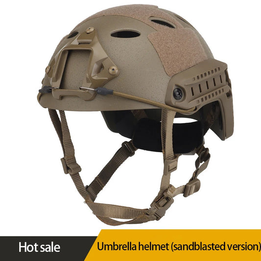 Umbrella Helmet (Sandblasted version) Frosted adjustable helmet for outdoor tactical field protection