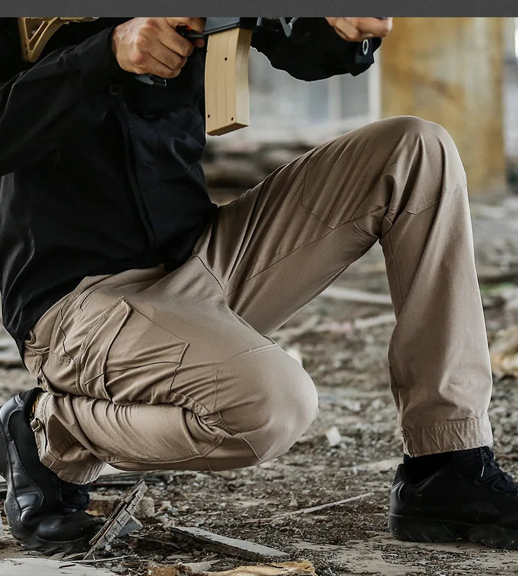 Men's Tactical Cargo Pants - Waterproof, Multi-Pocket, Durable Outdoor Combat Work Trousers