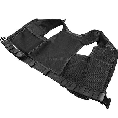 Mesh Tactical Vests  Live Field CS Combat Vest Mens Hunting New Style Outdoor Ventilate Black Nylon Training Vest