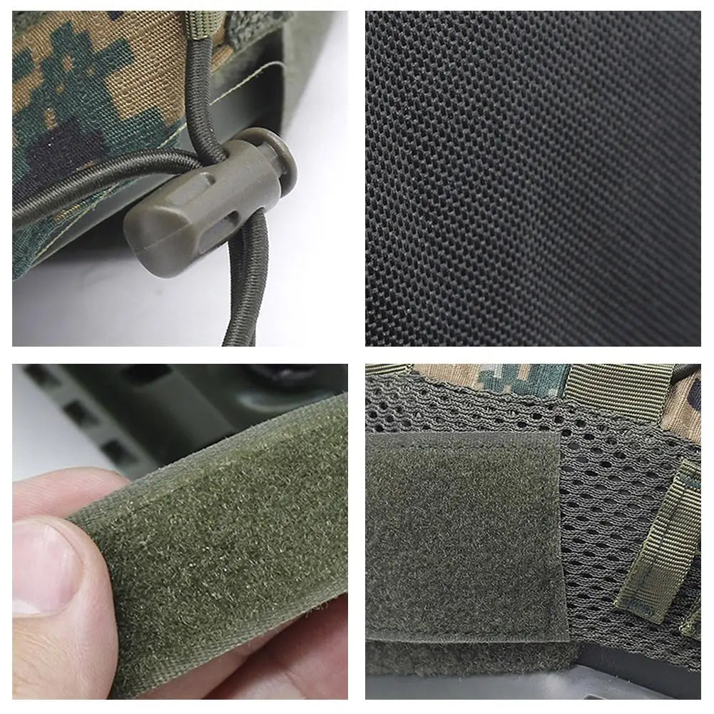 Outdoors Tactical Helmet Cloth Helmet Cover Elastic Helmet PJ Helmet Cover Cloth Cover MH Helmet BJ Helmet Camouflage Tacti R0G9