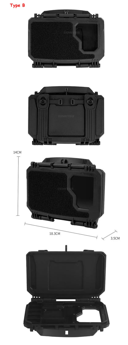 Tactical MOLLE Phone Storage Box Hunting Vests Plate Carrier Phone Holder Navigation Board Airsoft Shooting Admin Panel Board