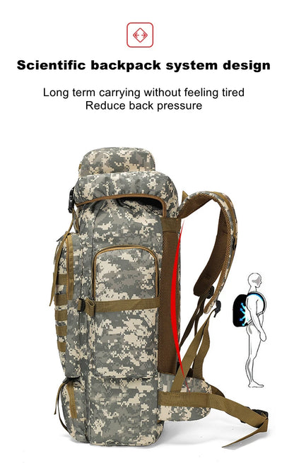 80L Tactical Expedition Backpack