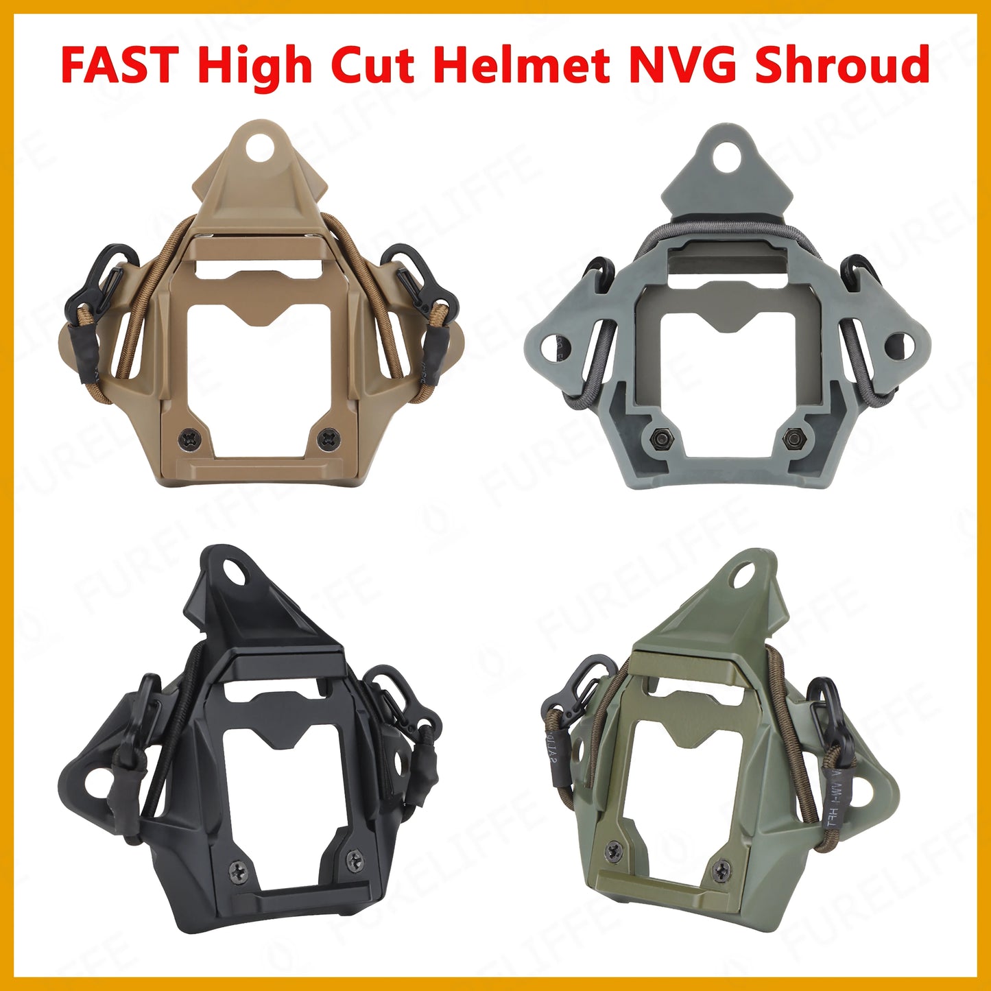 VULPO New Tactical Helmet/Shield Three-hole NVG mounting adapter/aluminum modular shield for the FAST MICH AF Wendy Fast Helmet