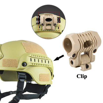 BOOIU Tactical Helmet Flashlight Bracket Mounting Base Fits Quick Helmet Rail Accessories