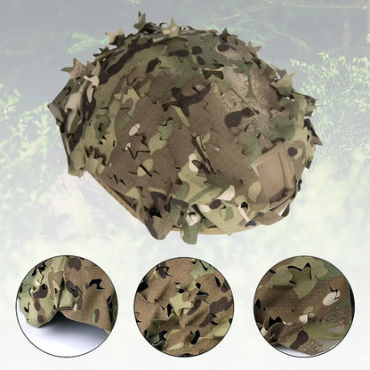 FAST Tactical Helmet Camouflage Cover Outdoor Cosplay CAMO Cloth Hunting Helmet Protective Shelter Laser Cutting NA57