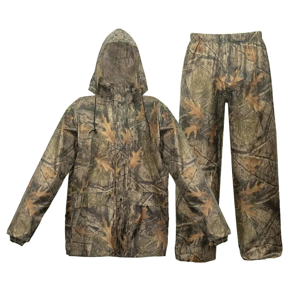 Flecktarn Tactical Portable Camo Raincoat Set Camouflage Fleck Rain Suit Bicycle Motorcycle Waterproof Military Tarnung Man