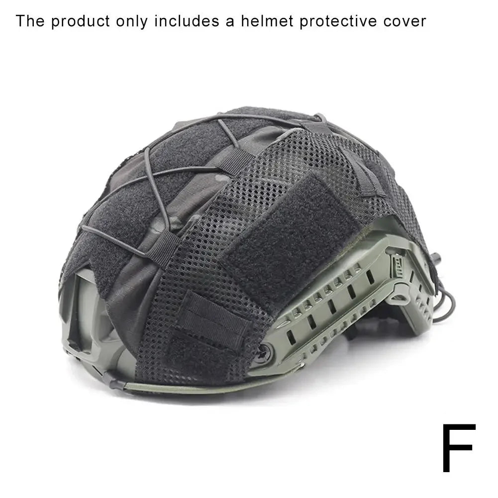 Outdoors Tactical Helmet Cloth Helmet Cover Elastic Helmet PJ Helmet Cover Cloth Cover MH Helmet BJ Helmet Camouflage Tacti R0G9