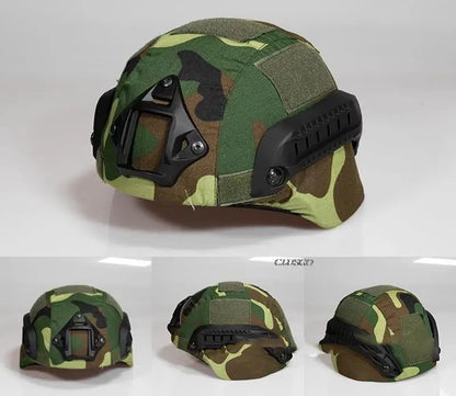 Tactical Helmet Cover Airsoft Paintball Wargame CS Camouflage Helmet Case Cloth Cover for MICH 2000 Helmet