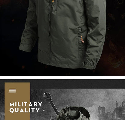 Winter Jacket Fashion Coat Hoodies Camping Hiking Jacket Men's Casual Waterproof Jacket Windbreaker Men Outerwear Men's Clothes