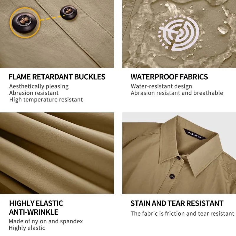 Tactical Shirts Windbreaker Hiking Combat Uniform Trainning Suits Work Set Camping Outdoor Clothes Hunting Suit Men Shirt