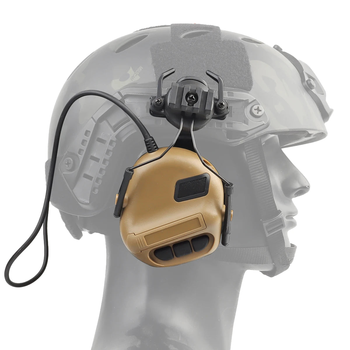 Tactical Headset Non-picking Noise-Cancelling Headset For Helmet Headset Baofeng Radio PTT Adapter Mobile Earphone