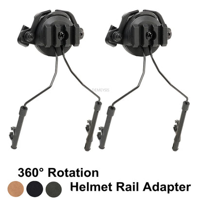 Outdoor Tactical Helmet Headphone Holder Headset Accessories Rail Adapter Set Rail Suspension Bracket for Fast Helmet