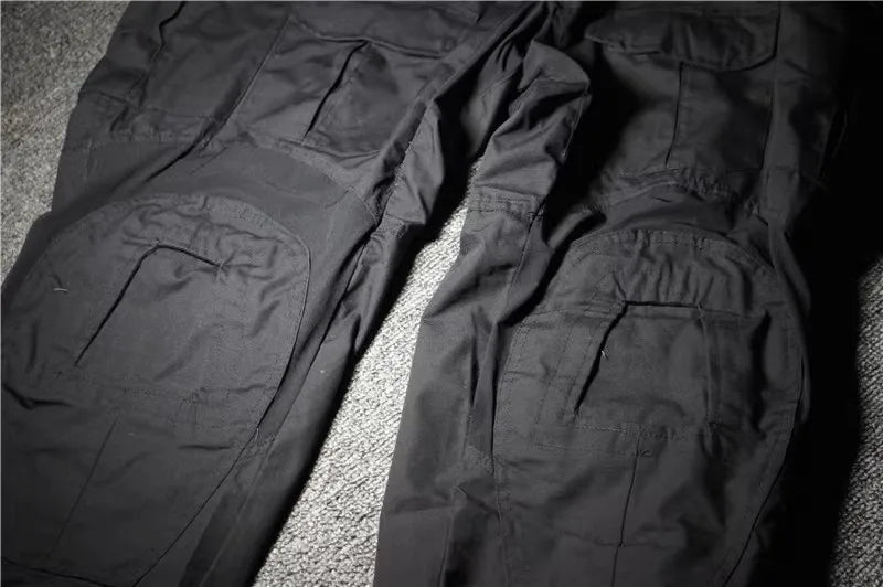 Black G3 Combat Uniform Tactical Suit Military Shirt Pants Sets Army Field Airsoft Hunting Clothes Outdoor Training Work Wear