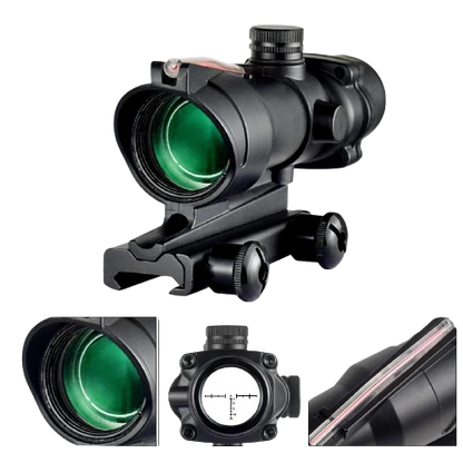 4x32 Combat Prism Scope with Fiber Optic Reticle