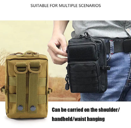 Outdoor Tactical Molle Pouch Holster Men Military Waist EDC Bag Wallet Phone Case Medical Bag Multifunction Camping Hunting Pack