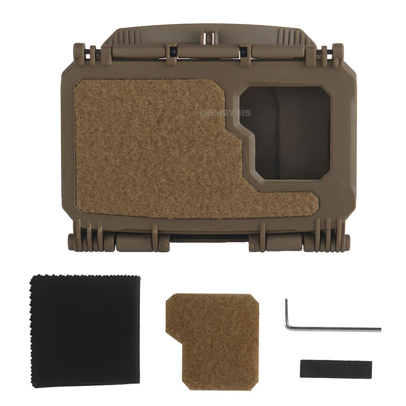 Tactical MOLLE Phone Storage Box Hunting Vests Plate Carrier Phone Holder Navigation Board Airsoft Shooting Admin Panel Board