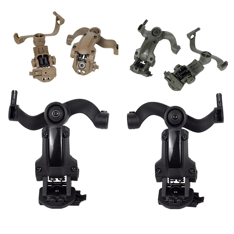 Tactical Headset Rail Mount Bracket 360° Rotation Headset Helmet Guide Adapter Fit OPS Core ARC and Team Wendy M-LOK Rail