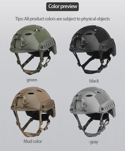 Umbrella Helmet (Sandblasted version) Frosted adjustable helmet for outdoor tactical field protection