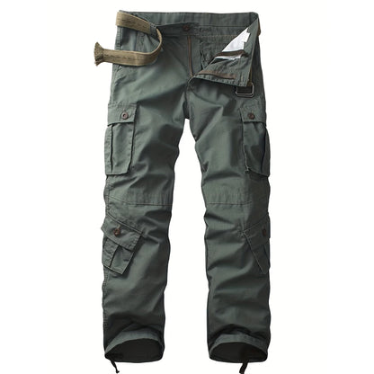 ARARMY Outdoor Multi-Pocket Men Cargo Pants Long Fit Tactical Ripstop Camouflage Men Cargo Pants With Pockets for Work SlimKhaki