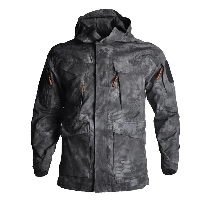 2025 Hunting Tactical Jacket Hooded Waterproof Wear-resistant Camping Jacket  Fleece Clothing Multicam Camouflage Windbreakers