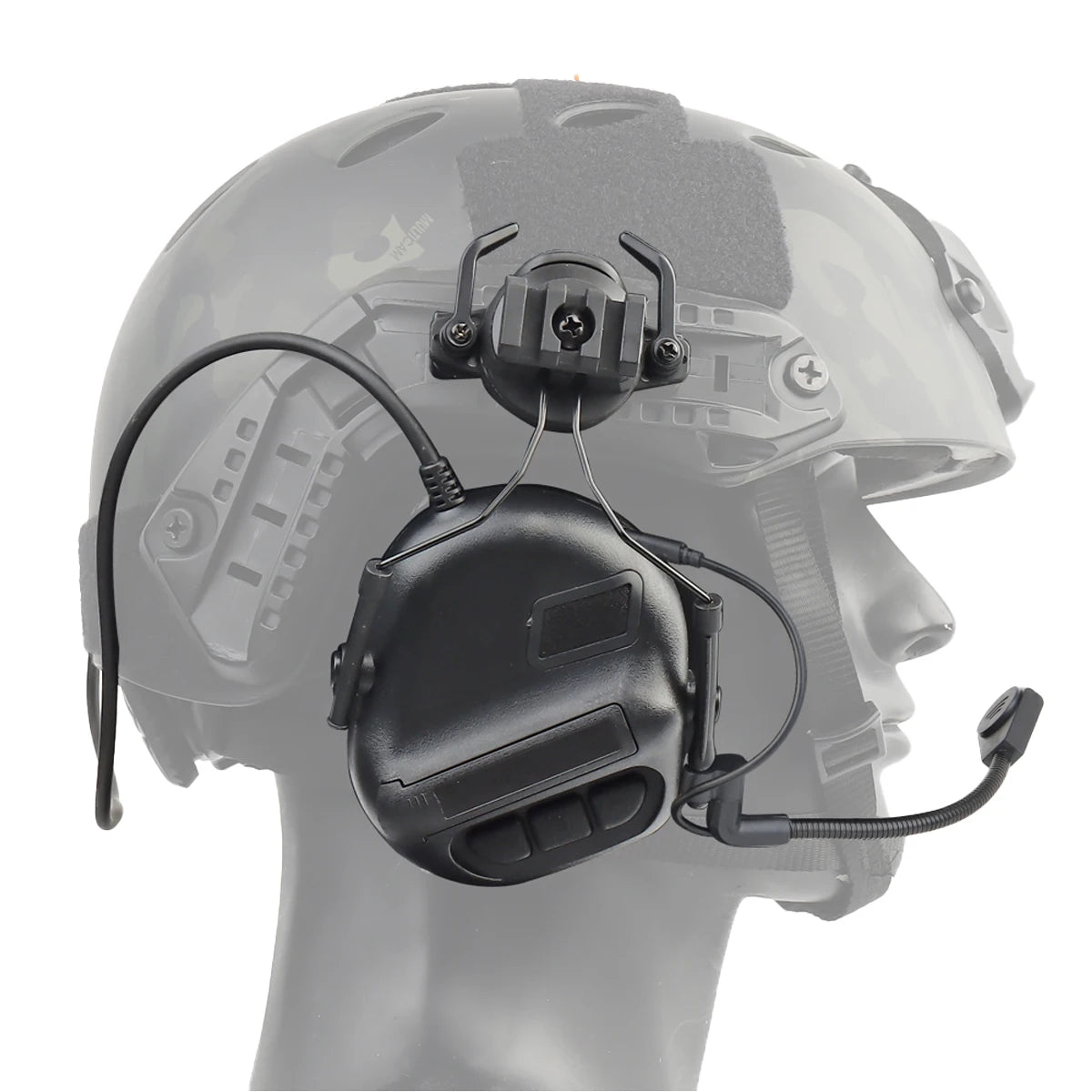 Tactical Headset Non-picking Noise-Cancelling Headset For Helmet Headset Baofeng Radio PTT Adapter Mobile Earphone