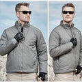 Winter Outdoor Jackets Men Clothing Parkas Tactics Causal Jacket Heat Reflective Warm Windproof Hiking Coat Windbreaker