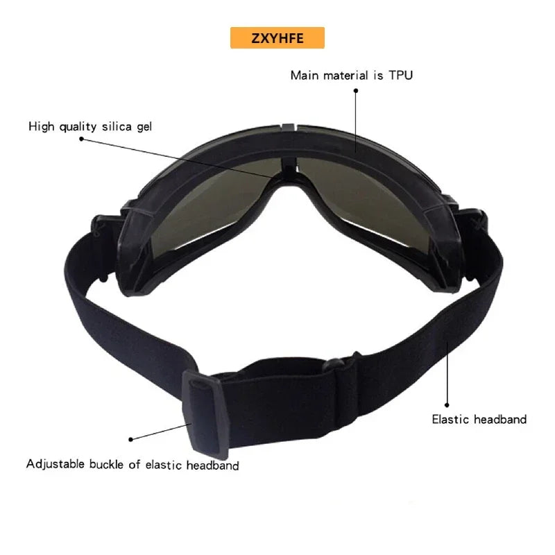 Tactical Hiking Eyewear Airsoft ATF GOGGLE SET 3 Lens Wargame Windproof Shooting Cycling Mountaineering Paintball Accesories