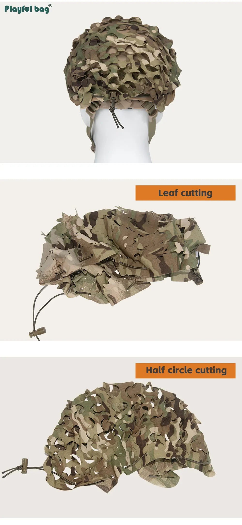 FAST Tactical Helmet Camouflage Cover Outdoor Cosplay CAMO Cloth Hunting Helmet Protective Shelter Laser Cutting NA57