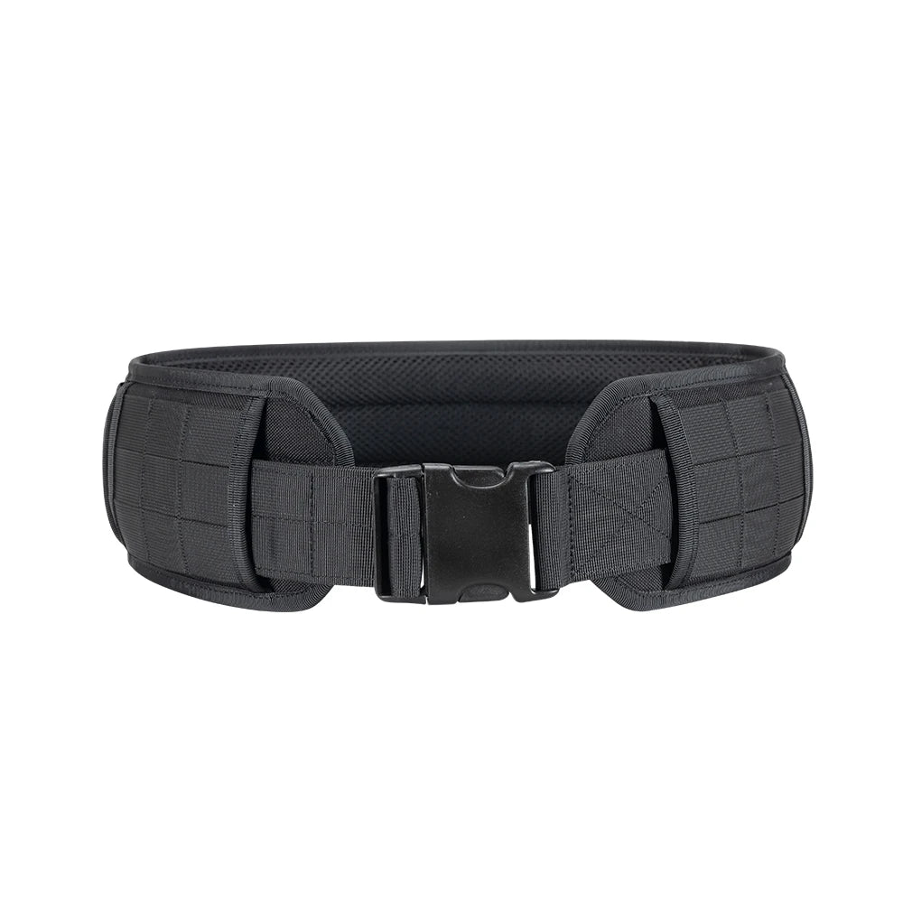 Tactical Battle Belt Adjustable Airsoft Waist Belt Quick Release Buckle Outdoor Hunting Paintball Padded Thickened Widened Waist