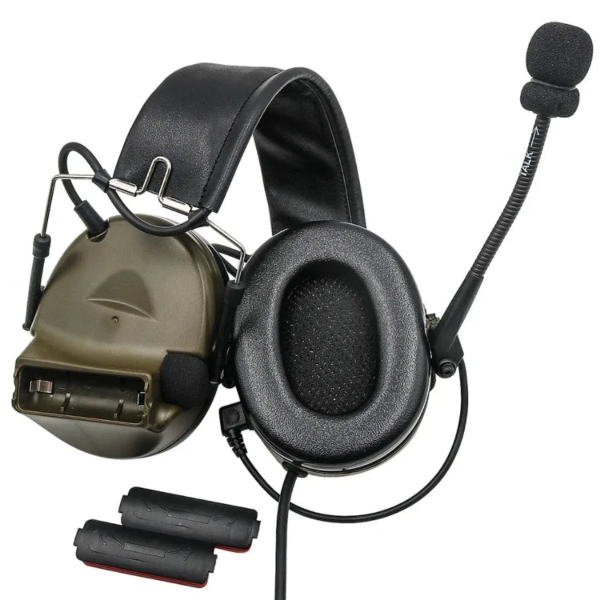 Tactical Headset Comta II Outdoor Sports Hunting Military COMTA 2 Headset Noise Cancelling Hearing Protection Earmuffs