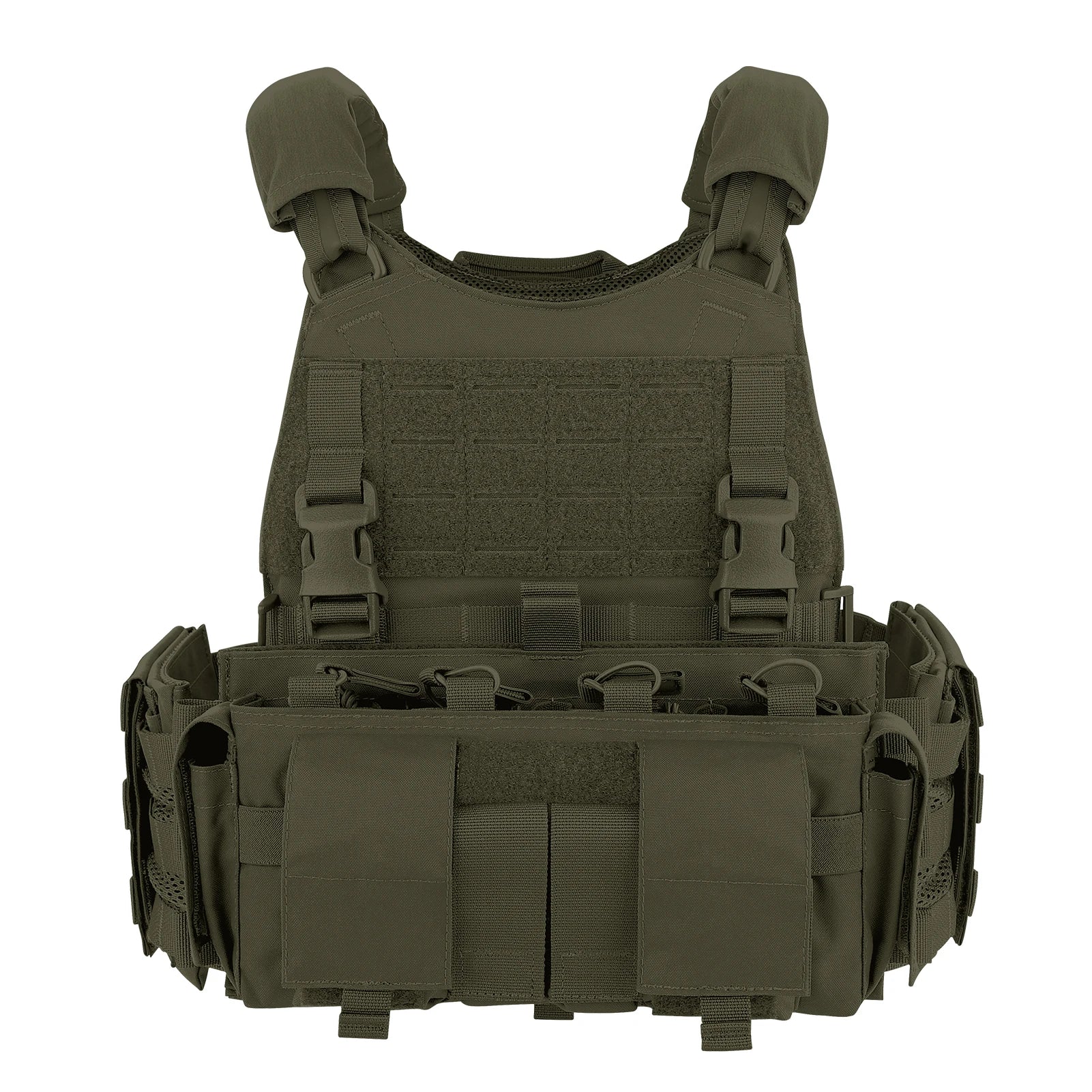 KRYDEX SCARAB Plate Carrier Tactical Heavy Duty Modular MOLLE Vest With 556 Magazine Pouch Placard For Outdoor Hunting