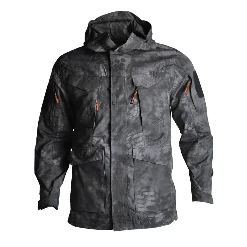 2025 Hunting Tactical Jacket Hooded Waterproof Wear-resistant Camping Jacket  Fleece Clothing Multicam Camouflage Windbreakers