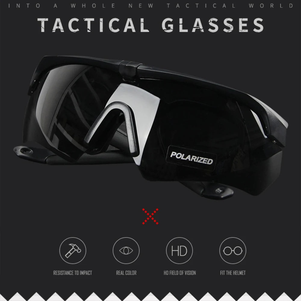 Tactical Eyewear Anti Fog Shooting Glasses with 3 pieces Lens Protection Airsoft Goggle Outdoor Riding Polarizing Wind Goggles