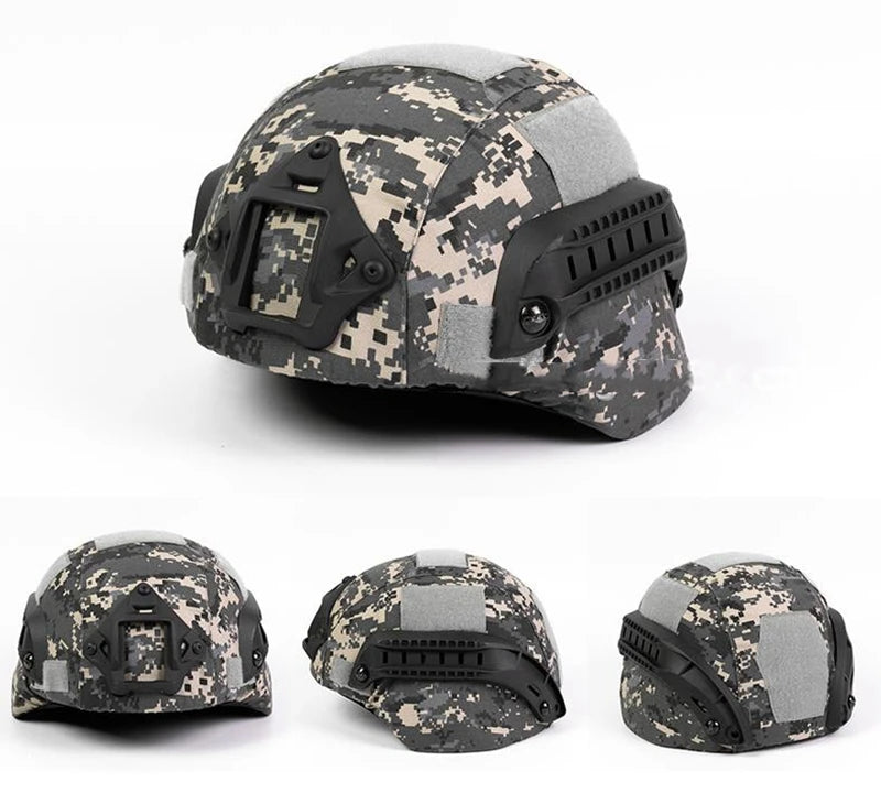 Tactical Helmet Cover Airsoft Paintball Wargame CS Camouflage Helmet Case Cloth Cover for MICH 2000 Helmet