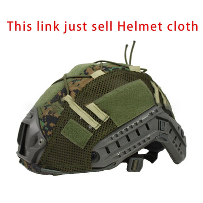 Tactical Helmet Cover 500D for Fast Helmet Multi-Camo Helmet Cover for Airsoft HelmetMilitary Paintball Hunting Shooting Gear