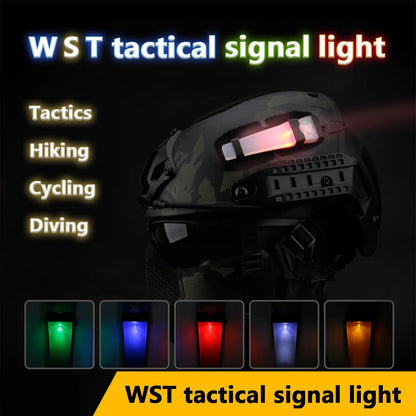 Tactical Helmet Light Blue Green Red IR Strobe Waterproof Outdoor Survival Safety Signal Flash Lamp Helmet Accessories