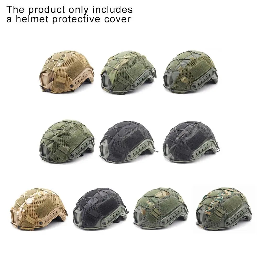 Outdoors Tactical Helmet Cloth Helmet Cover Elastic Helmet PJ Helmet Cover Cloth Cover MH Helmet BJ Helmet Camouflage Tacti R0G9