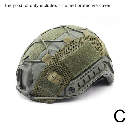 Outdoors Tactical Helmet Cloth Helmet Cover Elastic Helmet PJ Helmet Cover Cloth Cover MH Helmet BJ Helmet Camouflage Tacti R0G9