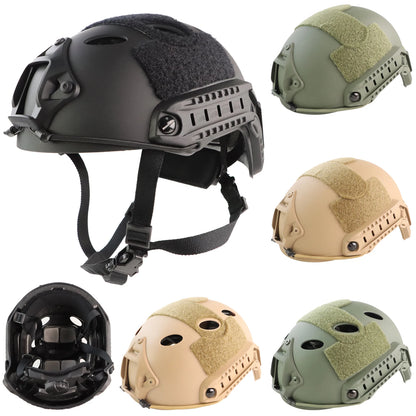 Airsoft Tactical Helmet Adjustable Knob Thicken ABS Outdoor Fast Helmet Riding Shooting CS Protective Fast Helmets Military Gear