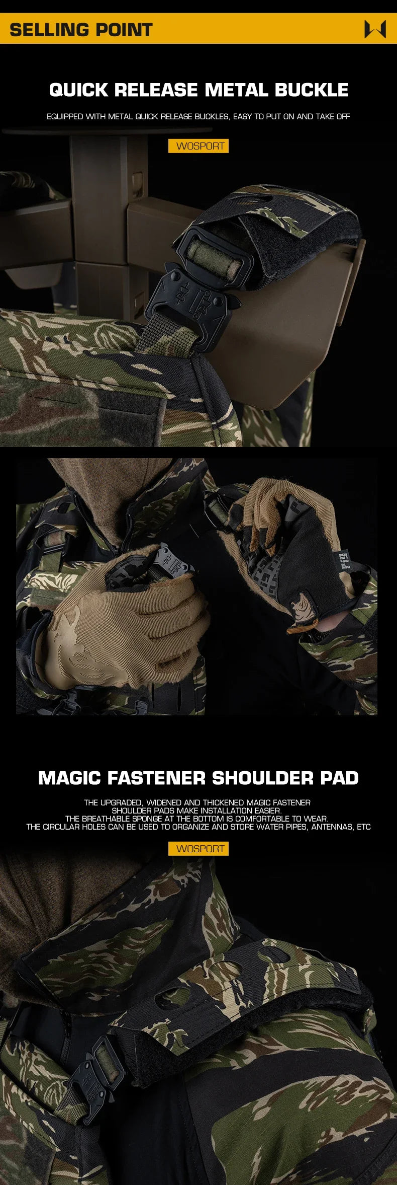 Tactical Ferro V5 FCPC Hunting Plate Carrier with 5.56 Triple Magazine Pouch Molle Camouflage Airsoft Training Gear