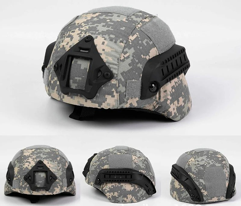 Tactical Helmet Cover Airsoft Paintball Wargame CS Camouflage Helmet Case Cloth Cover for MICH 2000 Helmet