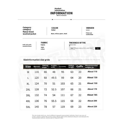 Autumn and Winter Moto Riding Jacket  Velvet Cotton Coat Thickened and Warm Loose Lapel Pure Cotton Work Jacket Casual Sherpa