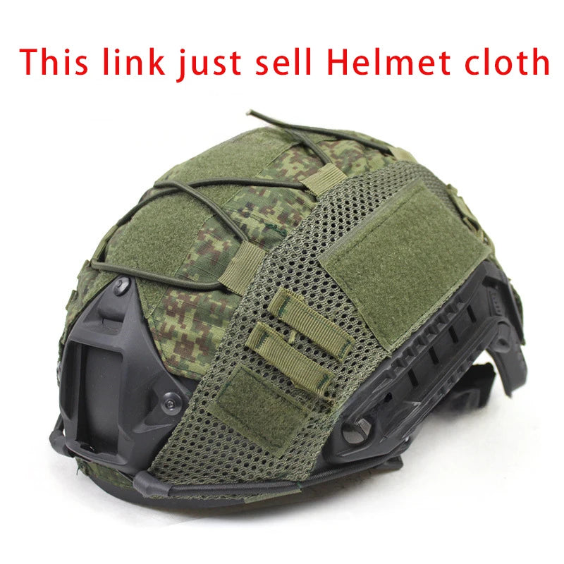 Tactical Helmet Cover 500D for Fast Helmet Multi-Camo Helmet Cover for Airsoft HelmetMilitary Paintball Hunting Shooting Gear